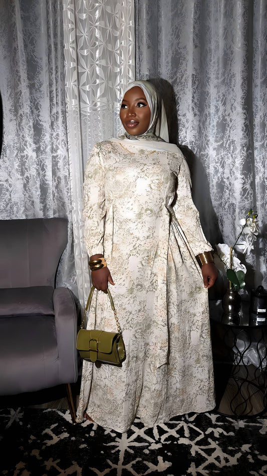 Amina Printed Modest Dress