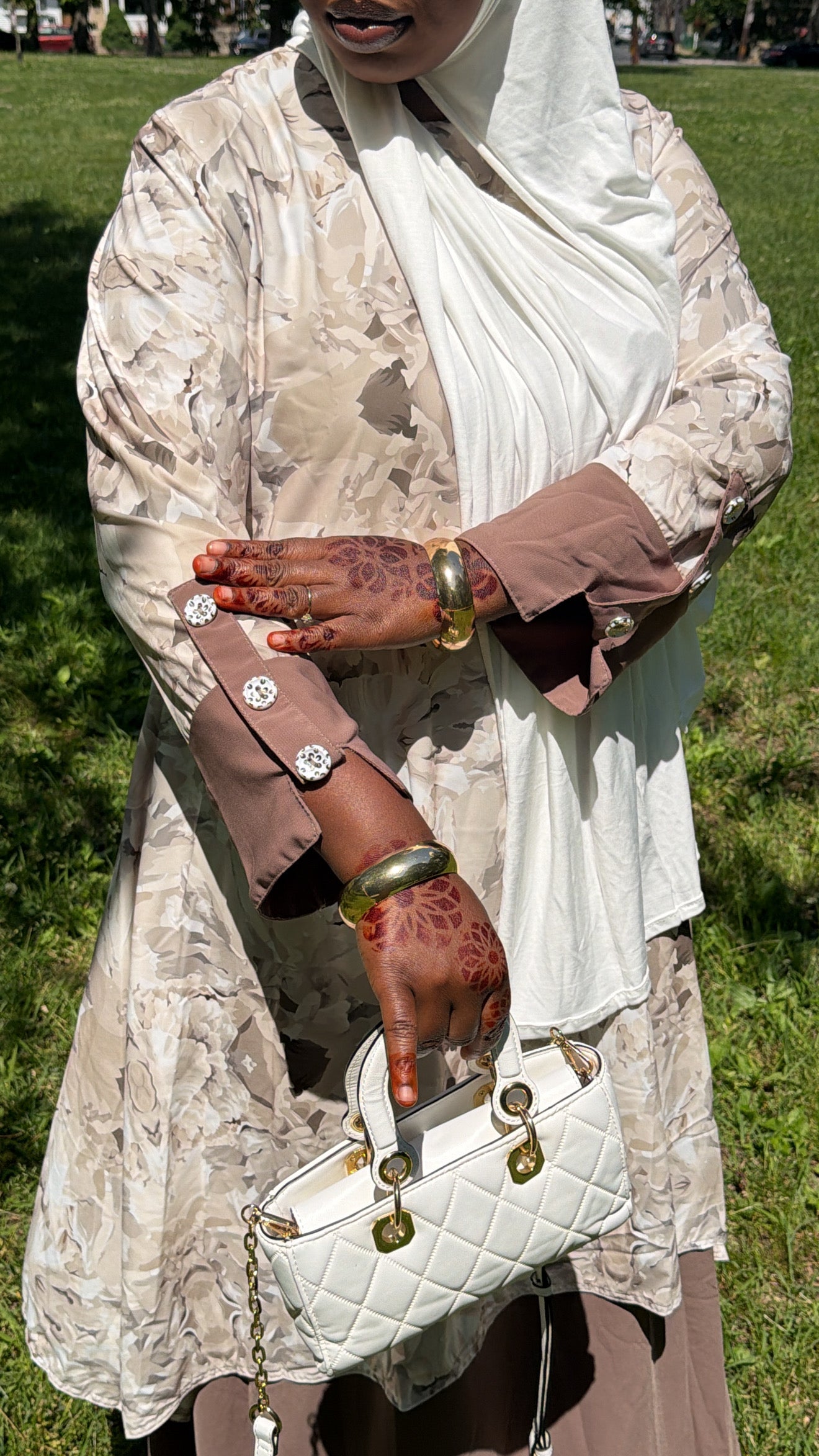 Marble Elegance Maxi Dress