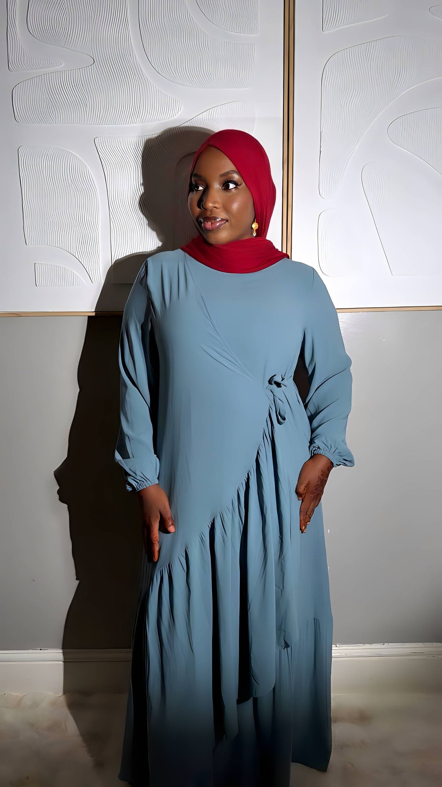 Elegant Side-Tie Modest Abaya