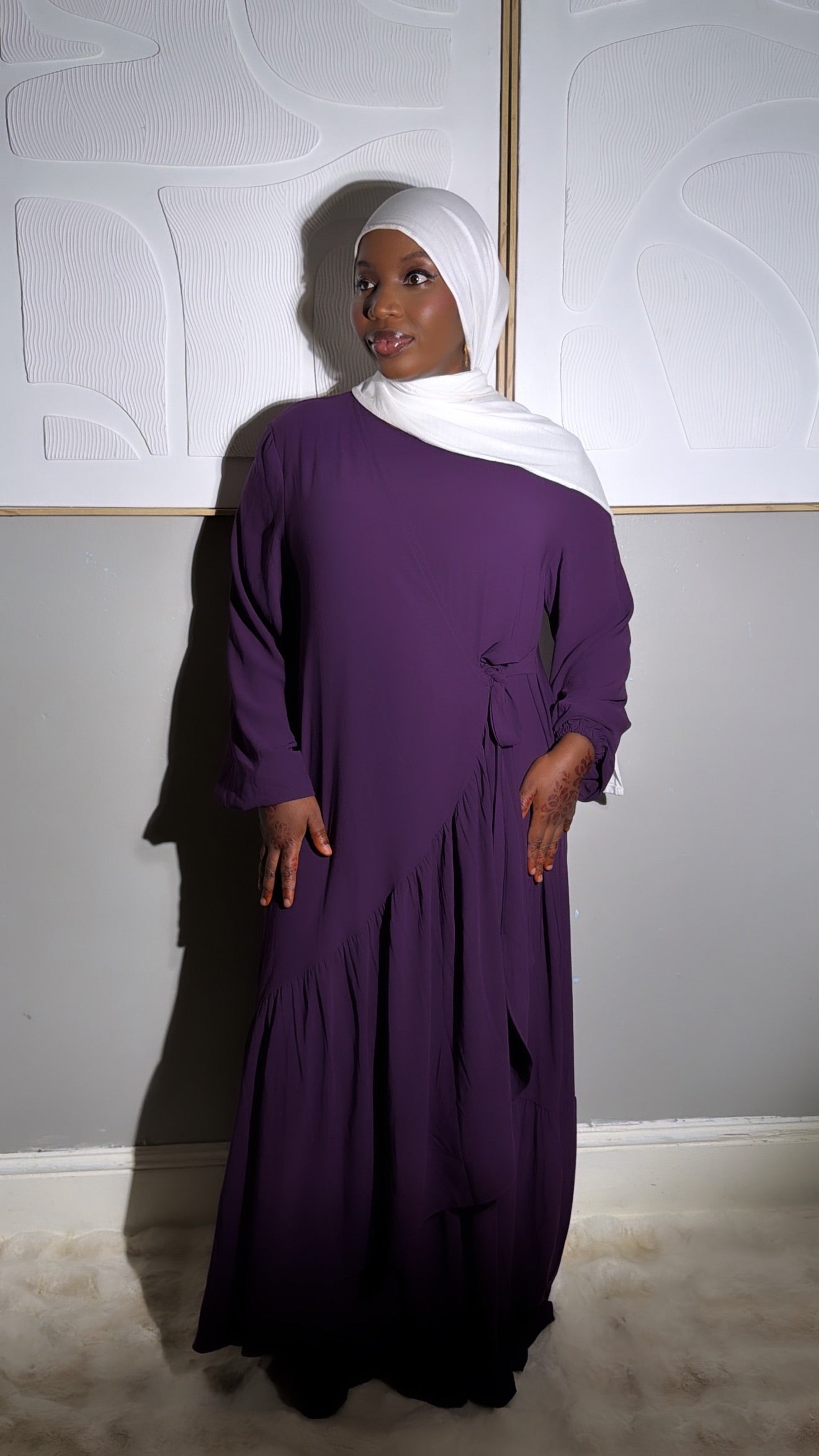 Elegant Side-Tie Modest Abaya