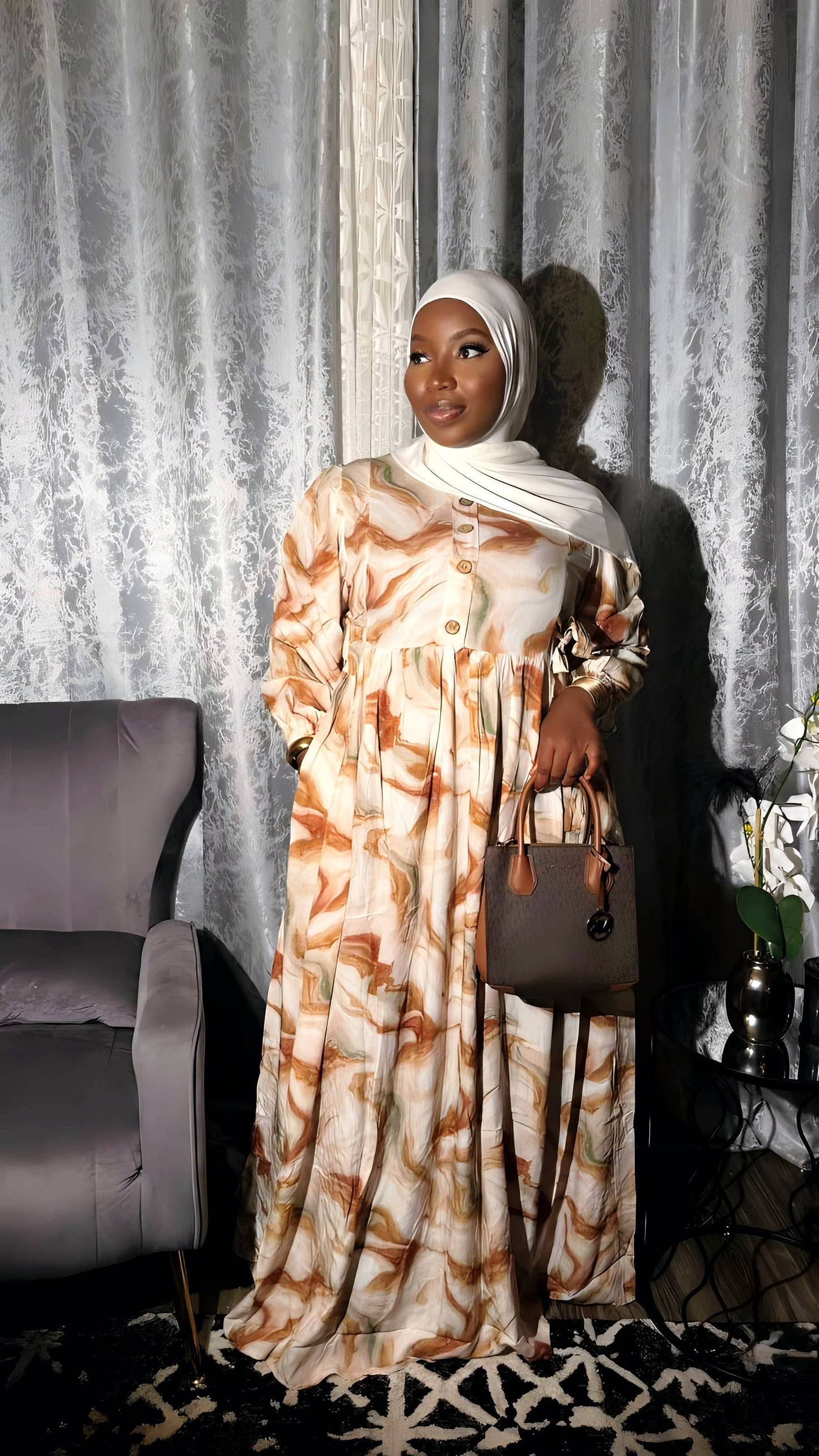 The Soumeya Cotton Maxi Dress