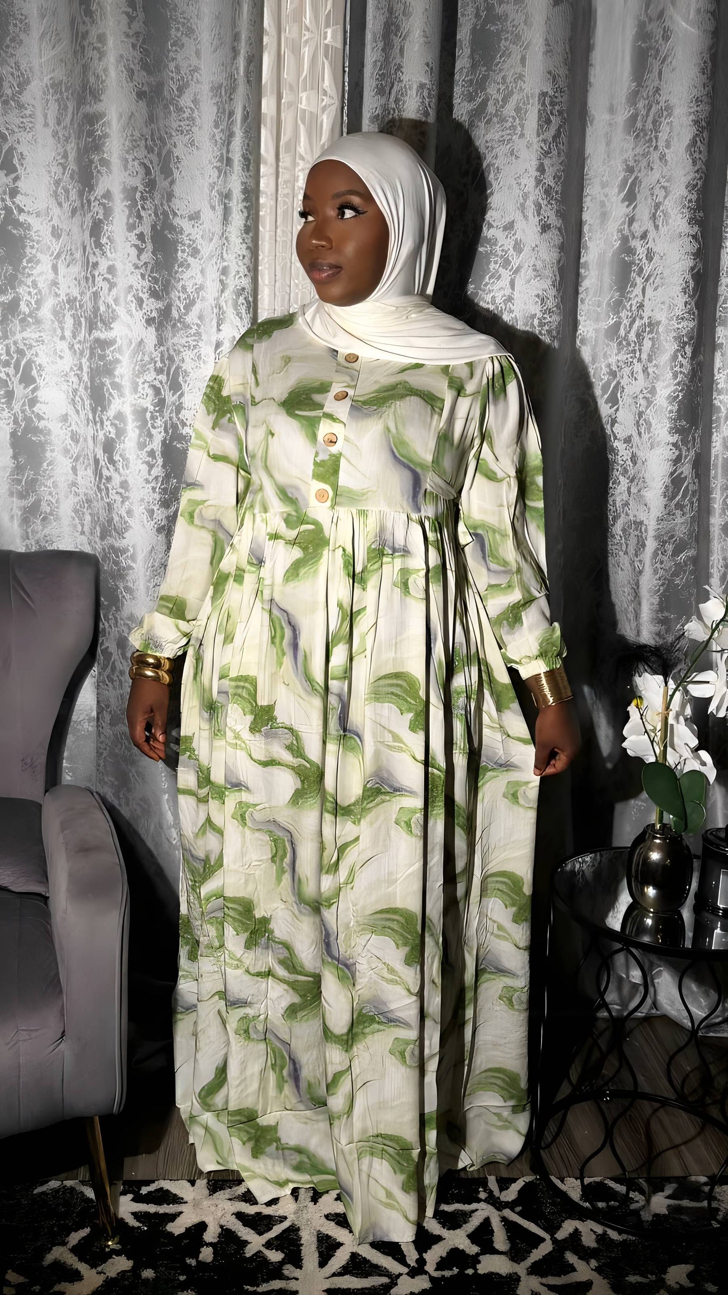 The Soumeya Cotton Maxi Dress